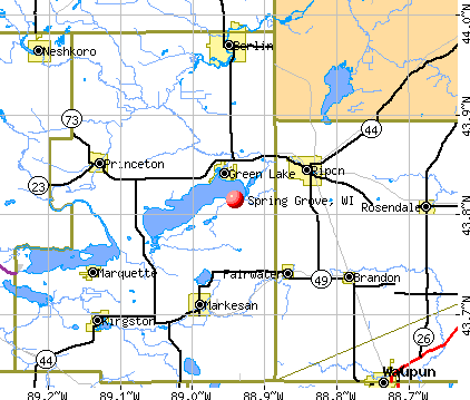 Spring Grove, WI map