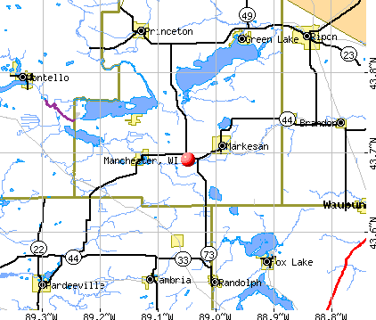 Manchester, WI map