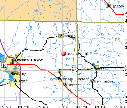 Garfield, WI map