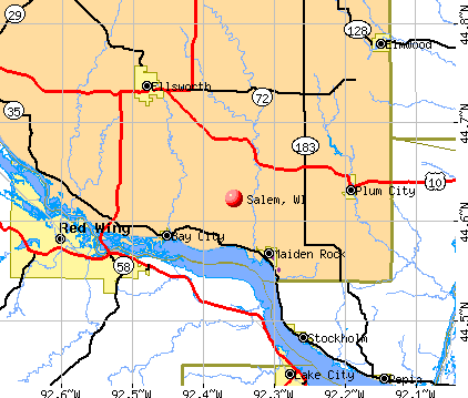 Salem, WI map