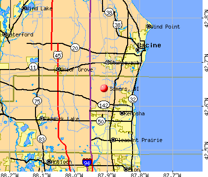 Somers, WI map