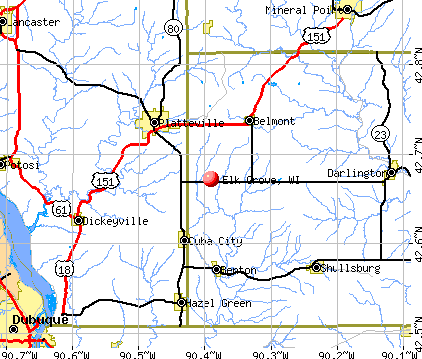 Elk Grove, WI map