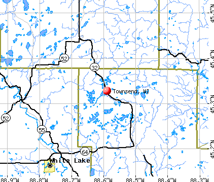 Townsend, WI map
