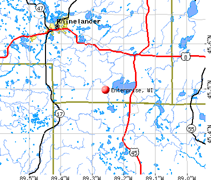 Enterprise, WI map