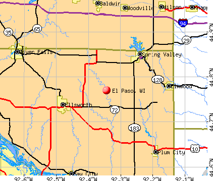 El Paso, WI map