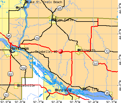 Trimbelle, WI map