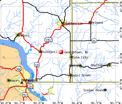 Georgetown, WI map