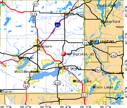 Springfield, WI map