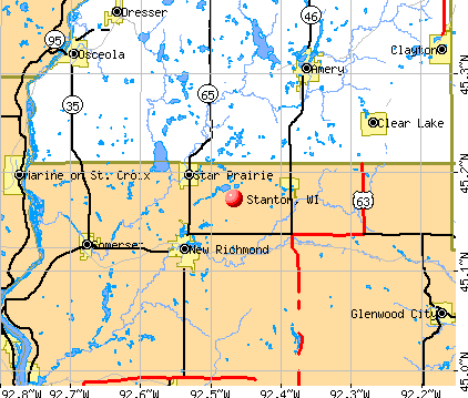 Stanton, WI map