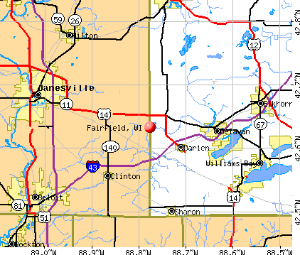 Fairfield, WI map