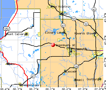 Greenbush, WI map