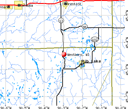 Westboro, WI map