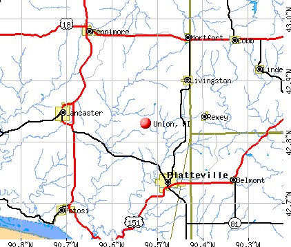 Union, WI map