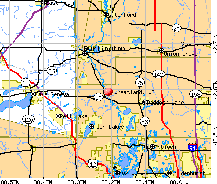 Wheatland, WI map