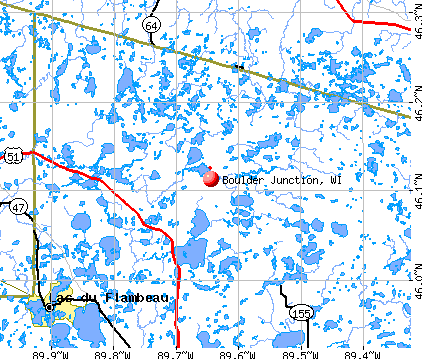 Boulder Junction, WI map