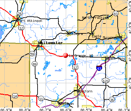 La Grange, WI map