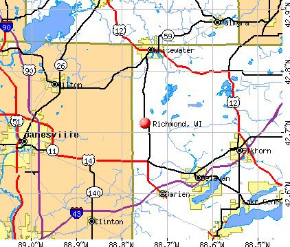 Richmond, WI map