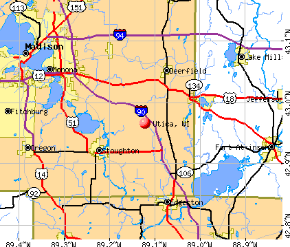 Utica, WI map