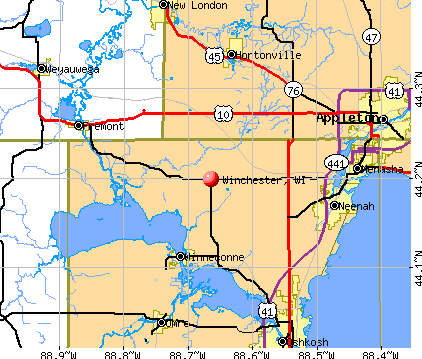 Winchester, WI map