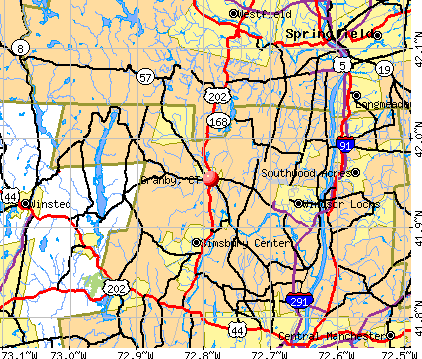Granby, CT map