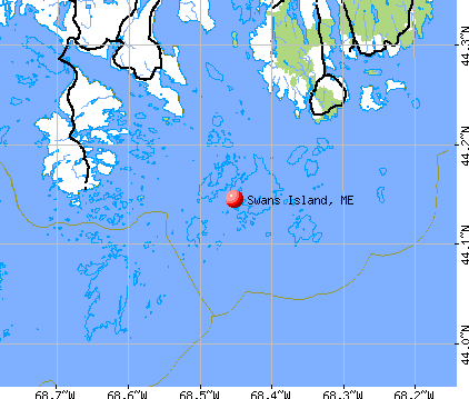 Swans Island, ME map