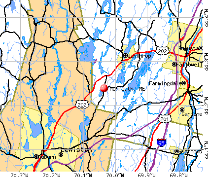 Monmouth, ME map