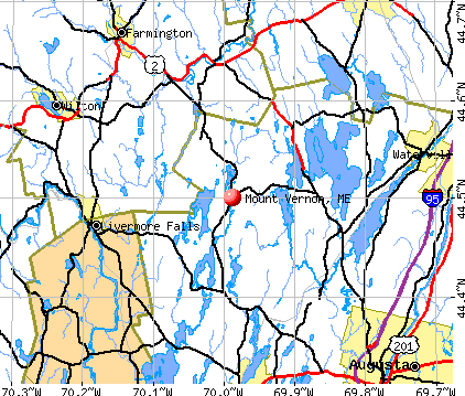 Mount Vernon, ME map