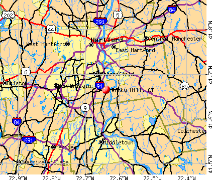 Rocky Hill, CT map