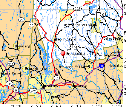 Bridgewater, CT map