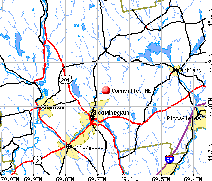 Cornville, ME map