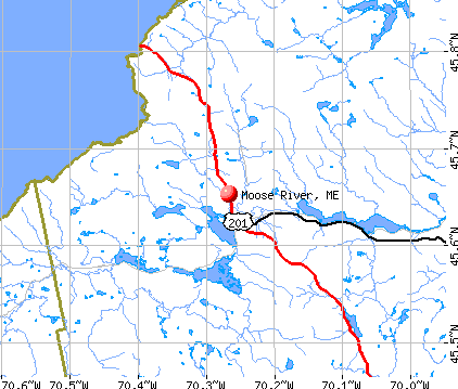 Moose River, ME map