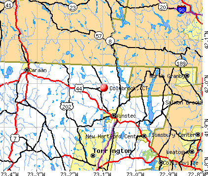Colebrook, CT map
