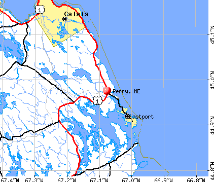 Perry, ME map