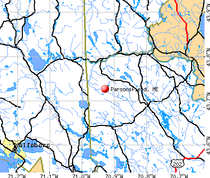 Parsonsfield, ME map