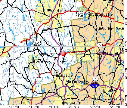 Plymouth, CT map