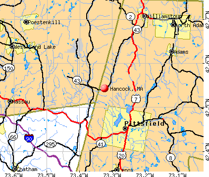 Hancock, MA map