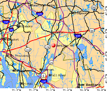 Berkley, MA map