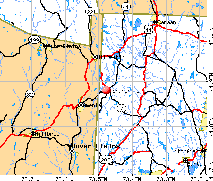 Sharon, CT map