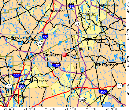 Easton, MA map
