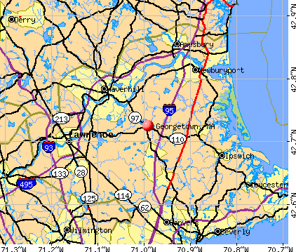 Georgetown, MA map
