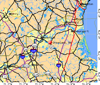 Groveland, MA map