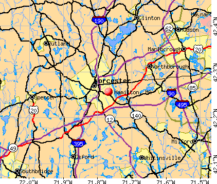 Hamilton, MA map