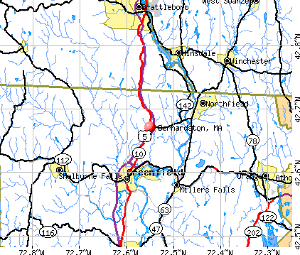 Bernardston, MA map
