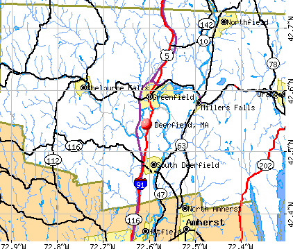 Deerfield, MA map