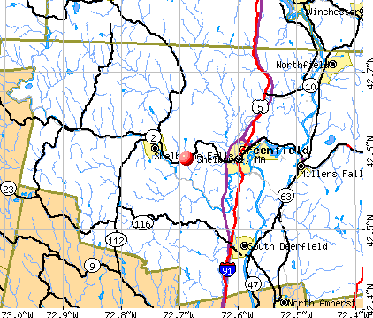 Shelburne, MA map