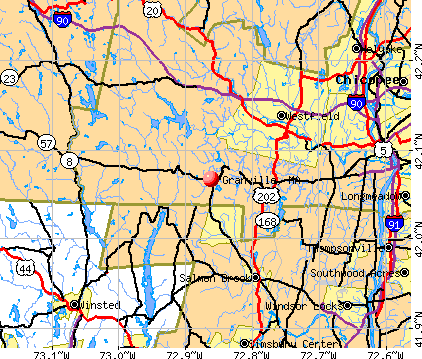Granville, MA map