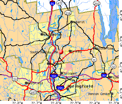 South Hadley, MA map