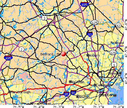 Bedford, MA map
