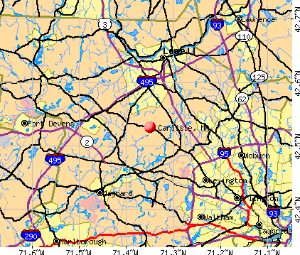 Carlisle, MA map