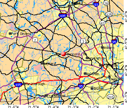 Concord, MA map